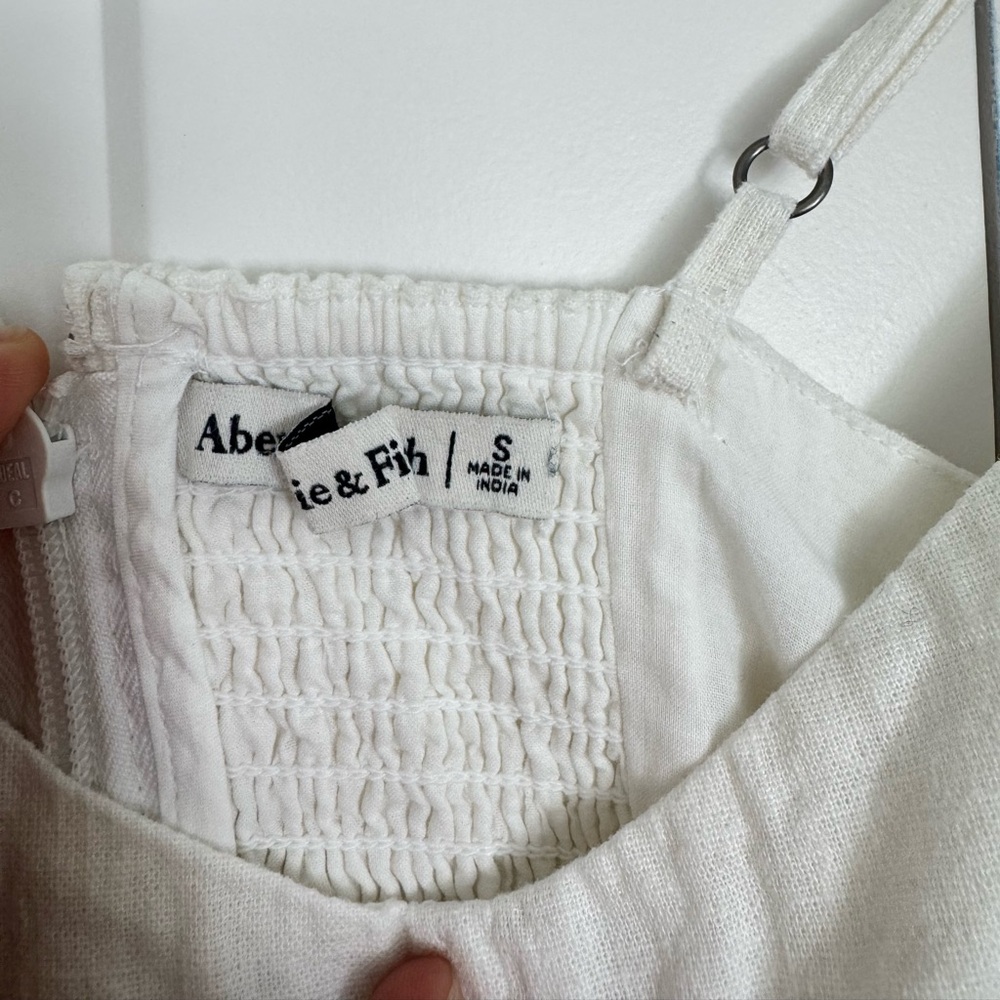 Abercrombie & Fitch White Midi Dress - Picture 5 of 7